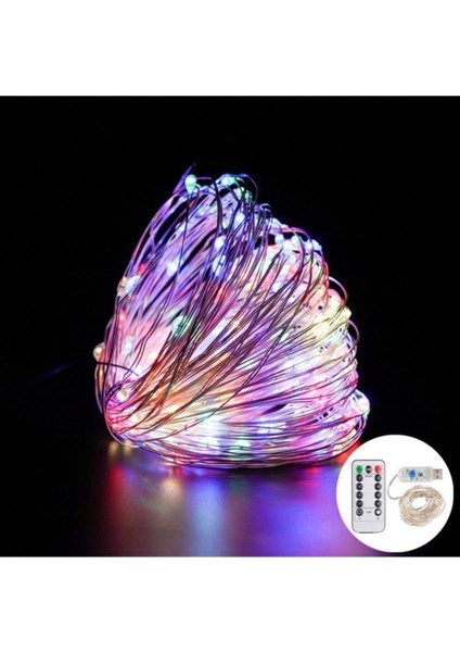 Sarı 5 Metre Kumandalı USB LED Işık, Animasyonlu Peri Tel Işık fırsatları