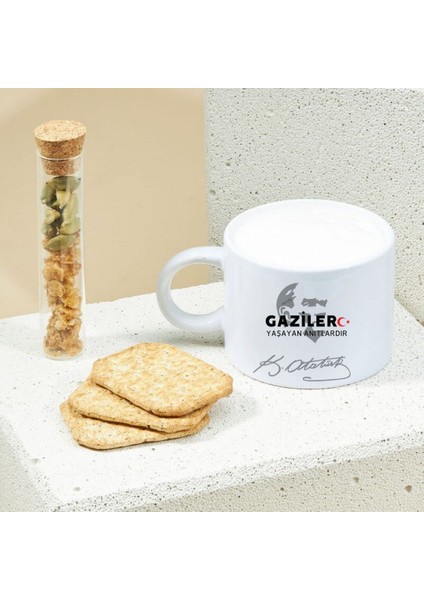 Kişiye Özel Gazilere Özel Motto Kahve Fincanı – Anlamlı ve Şık Tasarım fiyatları