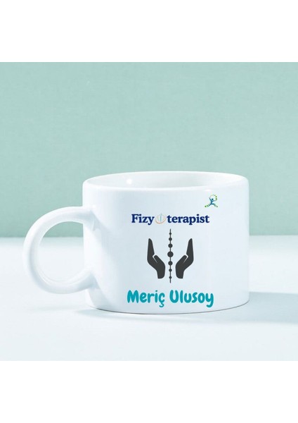 Kişiye Özel Fizyoterapist Temalı Motto Kahve Fincanı – Mesleğe Özel Şık Tasarım