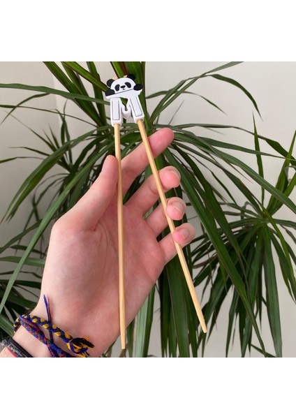 Panda Çubuk Yardımcı Aparatı (4’lü Set) | Çocuk & Yetişkin Için 3D Chopstick Eğitici Klips modelleri