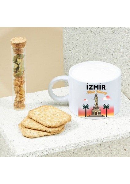 Kişiye Özel Izmir Tasarımlı Motto Kahve Fincanı – Şehir Aşıklarına Özel Şık Tasarım fiyatları