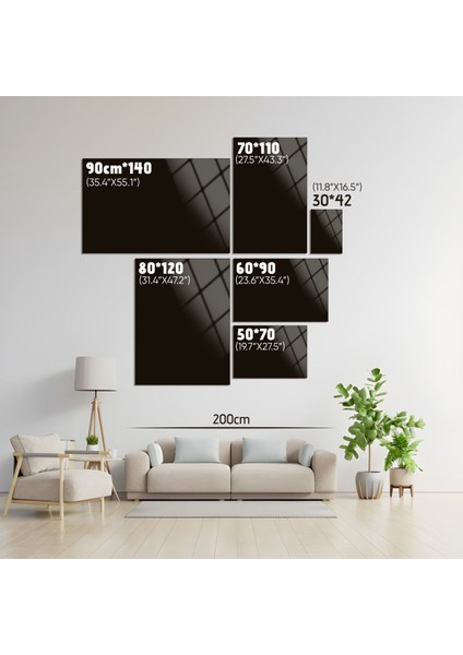 Şık Siyah At Temalı Modern Cam Tablo, Dekoratif Duvar Sanatı