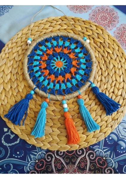 El Emeği Makrome Mandala Seti, Özel Tasarım, Balkon ve Bahçe Duvar Süsü fırsatları