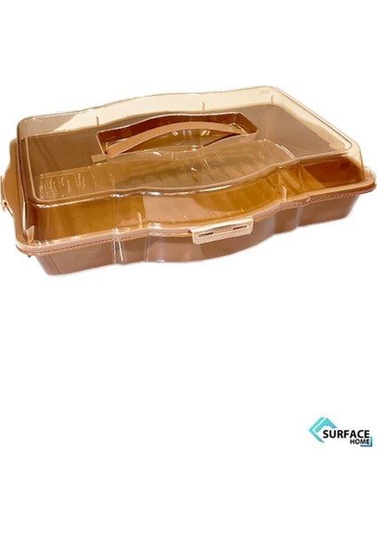 Mavi Home Trio Kek ve Borcam Taşıma Kabı, Şık ve Kullanışlı Tasarım