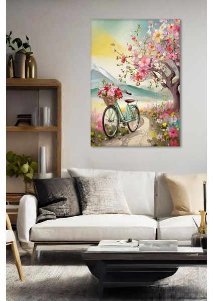 Canlı Renklerle Çiçek Temalı Kanvas Tablo - Duvar Dekorasyonu modelleri