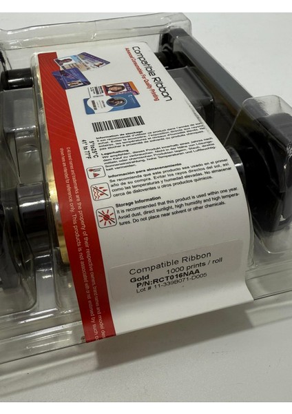 Evolis RCT016NAA Metalik Altın Monokrom Ribon fırsatları