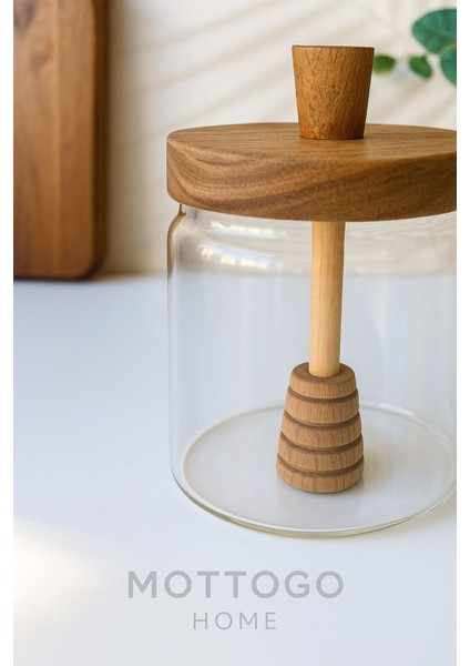 Kapağıyla Şık 450 ml Cam Bal Kavanozu, Doğal ve Kullanışlı Tasarım fiyatları