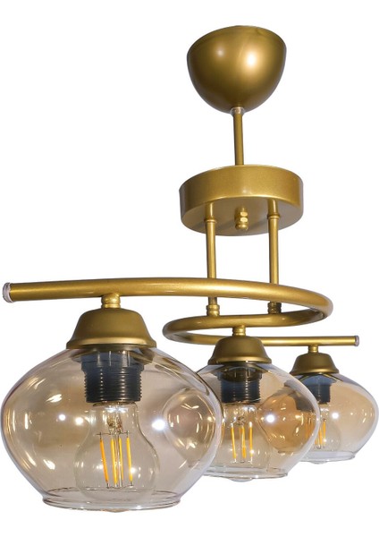 Şık Eskitme Renkli Camlı 3 Lü Avize, Salon, Mutfak ve Yatak Odası Için Mükemmel Aydınlık fiyatları