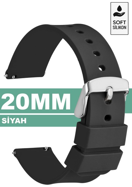 Huawei Gt Gt2 Gt3 42mm Elegant Samsung Galaxy Watch 4 5 5 Pro 6 20mm Silikon Saat Kordonu Kayışı MR3 fiyatları