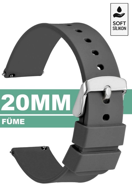 Huawei Gt Gt2 Gt3 42mm Elegant Samsung Galaxy Watch 4 5 5 Pro 6 20mm Silikon Saat Kordonu Kayışı MR3 modelleri