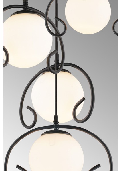 Şık Siyah Kelebekli Camlı Sarkıt Tepsi Seti, Modern ve Zarif Tasarım.