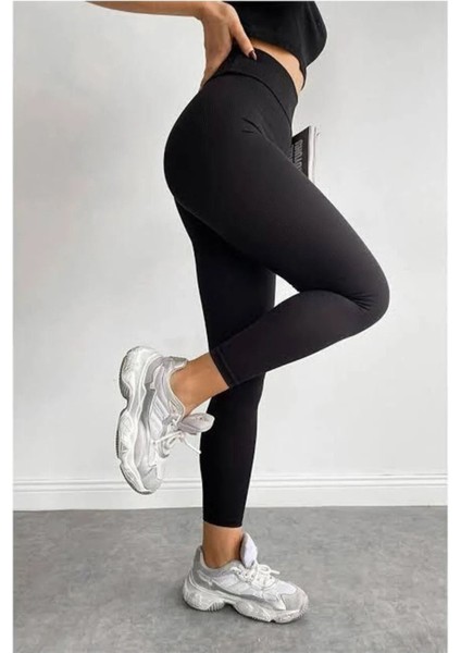 Siyah Korse Yüksek Bel Tayt modelleri