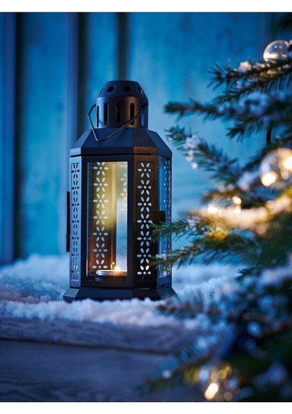 Şık Siyah Dekoratif Kandil Feneri, Ev ve Bahçe Için Ideal Aydınlatma Seçeneği modelleri