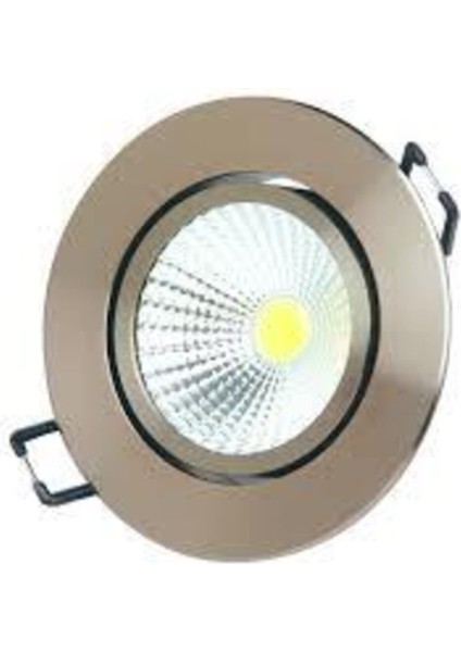 5W Mat Krom LED Spot Panel, 6500K Beyaz Işık, Enerji Verimli ve Şık Tasarım