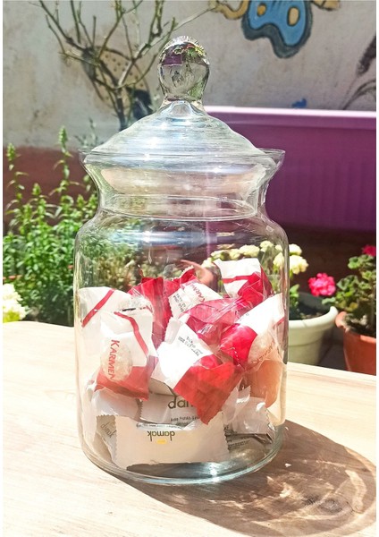 El Yapımı Üfleme Cam Vazo Şekerlik ve Sunum Kasesi Beyaz