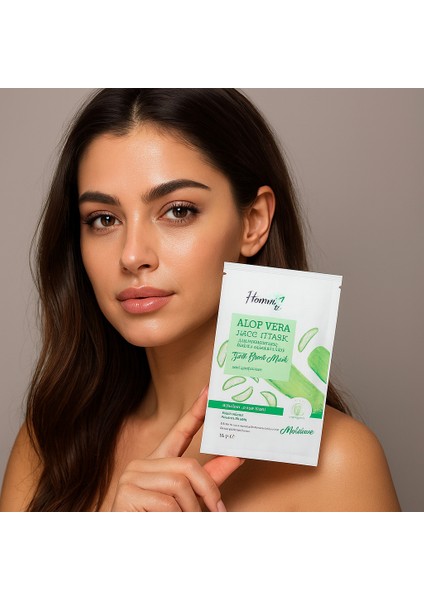 Homm Lıfe Aloe Vera Kağıt Yüz Maskesi