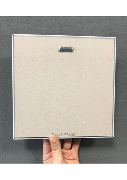 Kahverengi Çerçeveli Taş Tablo 20X20 Cm, Şık ve Doğal Dekoratif Hediye Seçeneği indirimleri