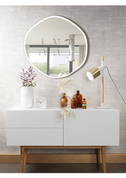 50 cm Asimetrik Dekoratif Duvar Aynası, Banyo ve Hol Kullanımı Için Şık Seçim modelleri