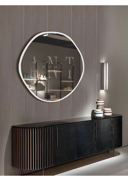 50 cm Asimetrik Dekoratif Duvar Aynası, Banyo ve Hol Kullanımı Için Şık Seçim fırsatları