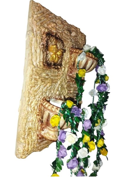 Renkli Çiçekli Altın Balkon ve Duvar Dekoru, Şık ve Hediye Seçeneği fiyatları