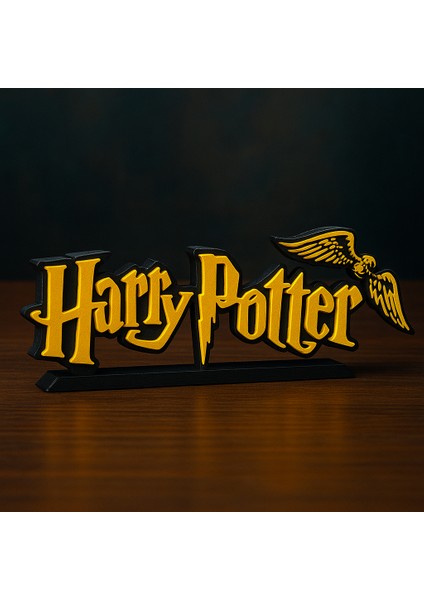Harry Potter Yazılı 3D Dekoratif Obje 20CM | Masaüstü Süs ve Duvar Aksesuarı | Film Temalı Hediye fiyatları