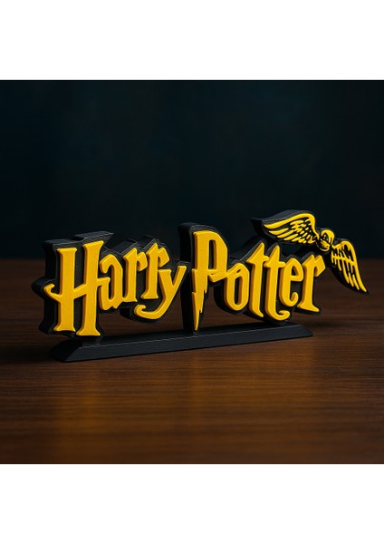 Harry Potter Yazılı 3D Dekoratif Obje 20CM | Masaüstü Süs ve Duvar Aksesuarı | Film Temalı Hediye modelleri