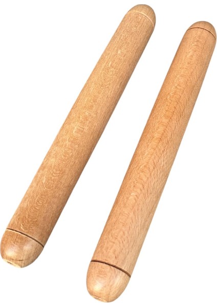 Ritim Çubuğu 1 Çift 19 cm Sağlam Gürgen Ağacından