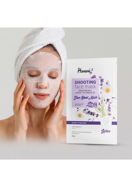 Homm Lıfe Dinlendirici Kağıt Yüz Maskesi