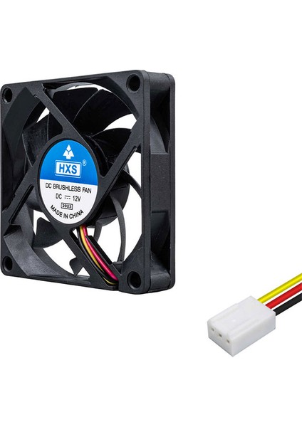 7cm 12V 3 Pinli Kasa Fanı 7cm x 7cm x 1.5cm 2 Pimli Dc 12VOLT Fan fiyatları
