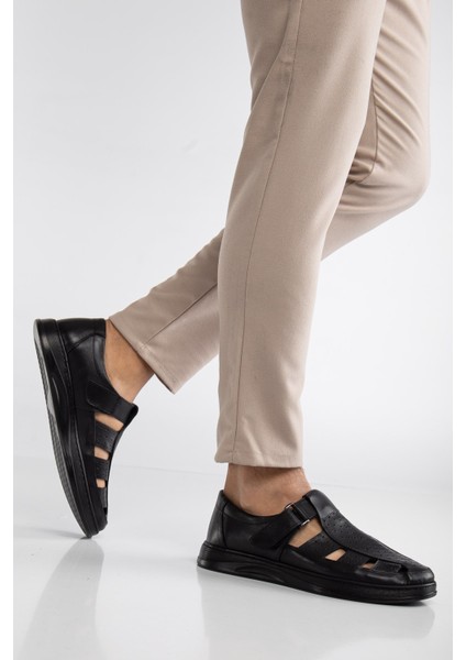 %100 Hakiki Deri, Bağcıksız, Iç Dış Deri Erkek Ayakkabı