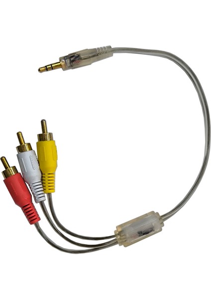 3.5mm Stereo Erkek To 3x Rca Erkek Kablo 30CM fiyatları