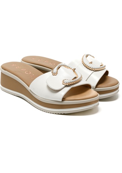 Kadın Terlik 12128-E5 Repo Bianco modelleri