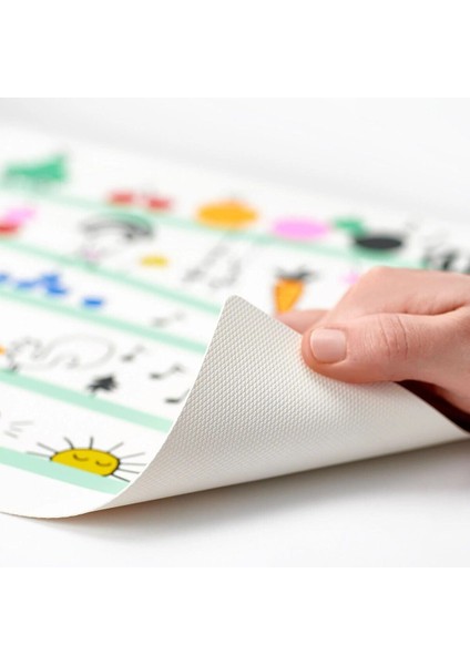 2'li Çocuk Amerikan Servisi 30X40 Cm, Desenli, Beyaz, Dayanıklı ve Şık Set fiyatları