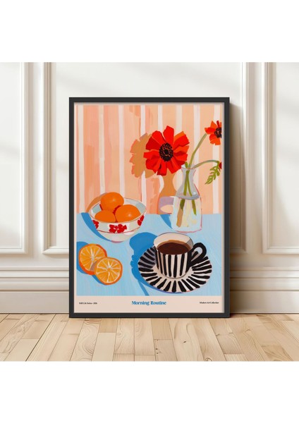 Şık Siyah Ahşap Çerçeveli Tek Parça Poster Tablo TK/1413 fırsatları