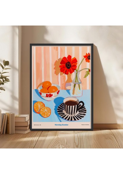 Şık Siyah Ahşap Çerçeveli Tek Parça Poster Tablo TK/1413 indirimleri