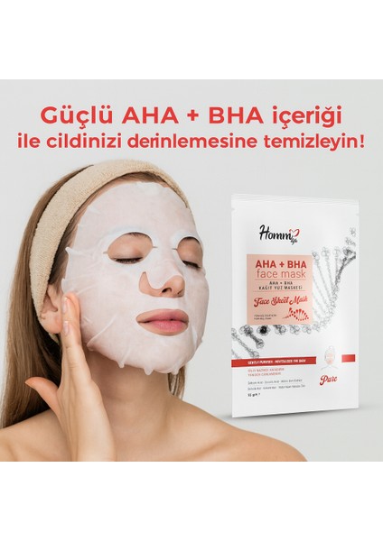 Homm Lıfe Aha-Bha Kağıt Yüz Maskesi