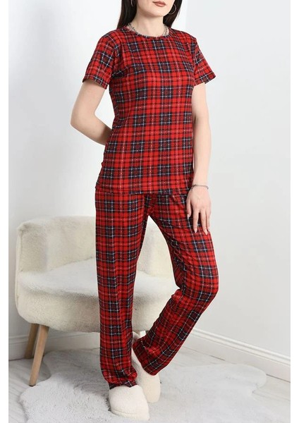 Seka Alt Üst Pegasus Pijama Takımı Kırmızıekose - 50419.1048.