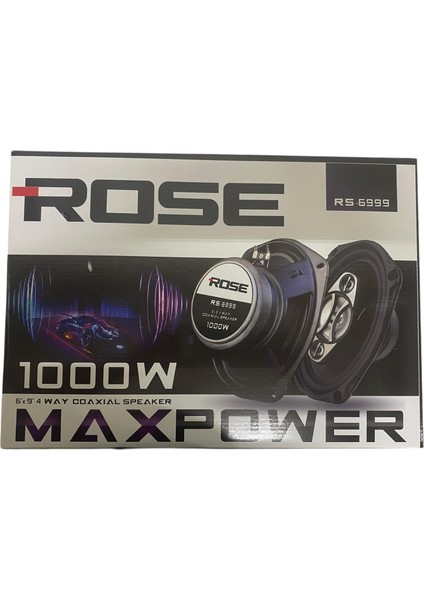 1000W 6 x 9" 4 Yollu Koaksiyel Hoparlör - Telli Kapaklı 2li Set fırsatları