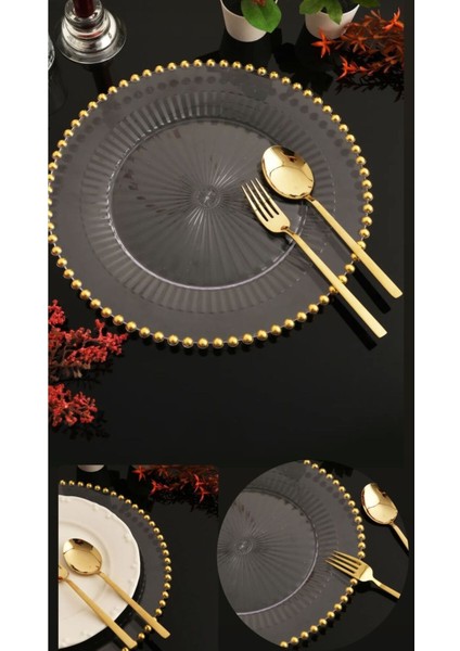 6 Adet Renkli Boncuklu Yuvarlak Supla, Şık ve Dekoratif Set