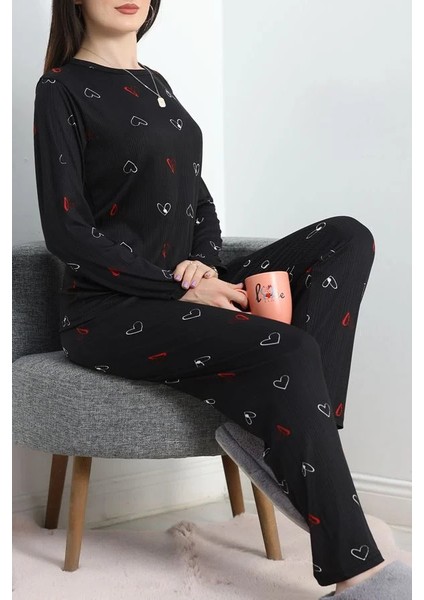 Seka Pegasus Alt Üst Aynı Pijama Takımı Siyahkalp - 50749.1048.