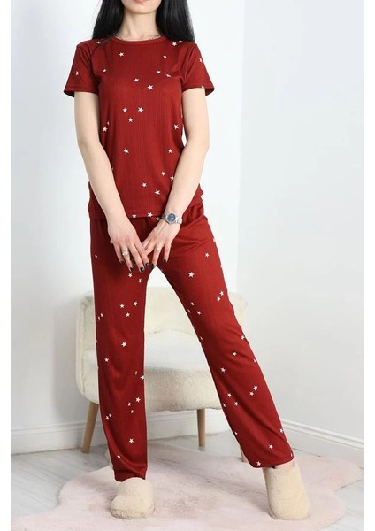 Seka Alt Üst Aynı Pegasus Pijama Takımı Bordoyıldızlı - 50419.1048.