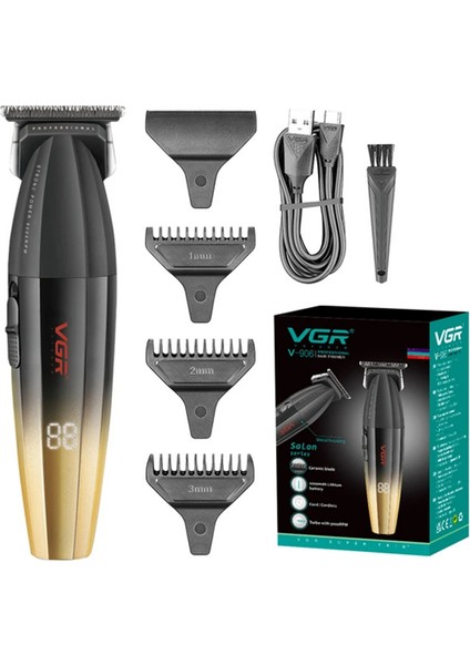 Vgr V-906 Dlc T-Blade Tıraş Makinesi Makinesi - 9000 Rpm