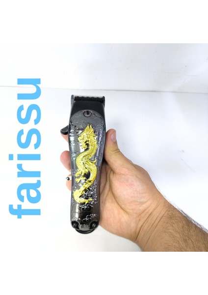 Waer Profesyonel Şarjlı Saç Sakal Tıraş Makinesi - WA-0191 Altın Ejderha Tasarımlı modelleri