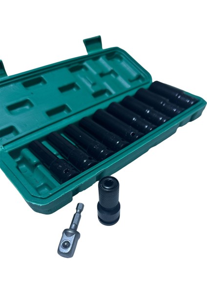 Freed Yeıt 10 Parça 1/2 Mat 6 Köşe Derin Havalı Darbelı Profosyonel Lokma Seti 10-22 Mm Yeşil fiyatları