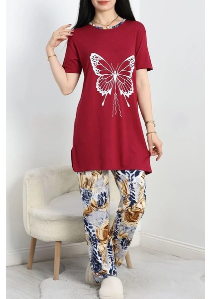 Seka Ringviskon Pijama Takımı Mürdüm - 50632.1931.