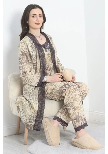 Seka Jarse Polyester 3'lü Set Siyahvizon - 70108.1049.