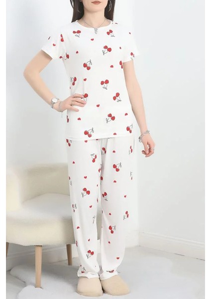 Seka Alt Üst Aynı Pegasus Pijama Takımı Beyazkiraz - 50419.1048.