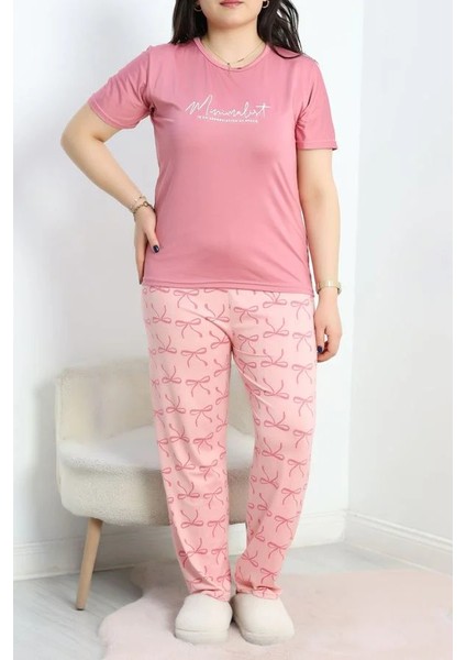Seka Milan Battal Pijama Takımı Gülkurusu - 50675.1285.