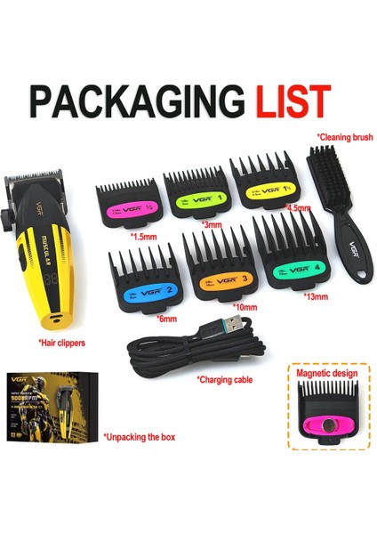 Vgr V-285 Profesyonel Saç Kesme Makinesi modelleri