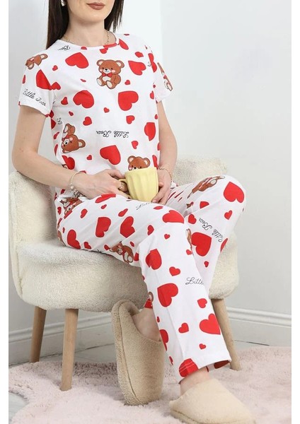 Seka Alt Üst Aynı Pijama Takımı Beyazayı - 50079.1857.